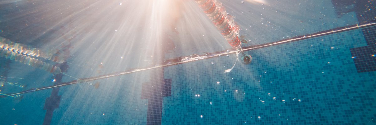 underwater view of pool with lines underwater view of pool with lines