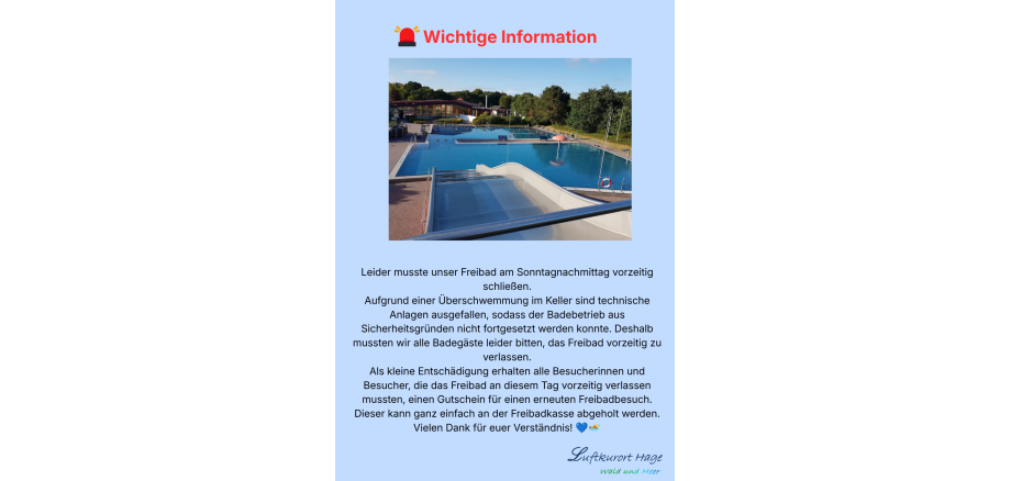 Wichtige Information - 1